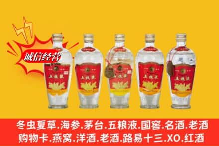 渭南市潼关回收老五粮液